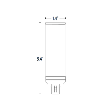 LED PL Retrofit Lamp, G24Q 4-Pin, Selectable CCT, 1500 Lumens
